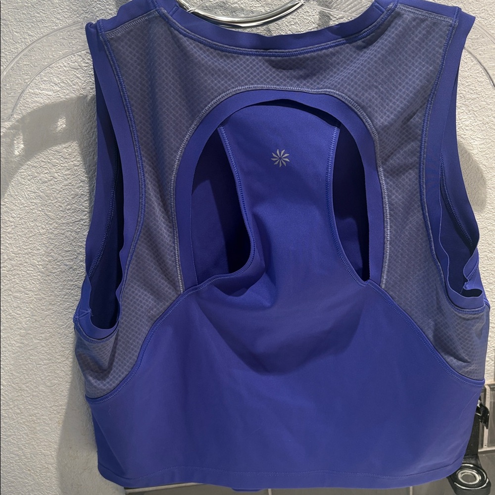 Athleta Mesh Top & Skirt Set (purple) top L skirt M - Picture 4 of 11